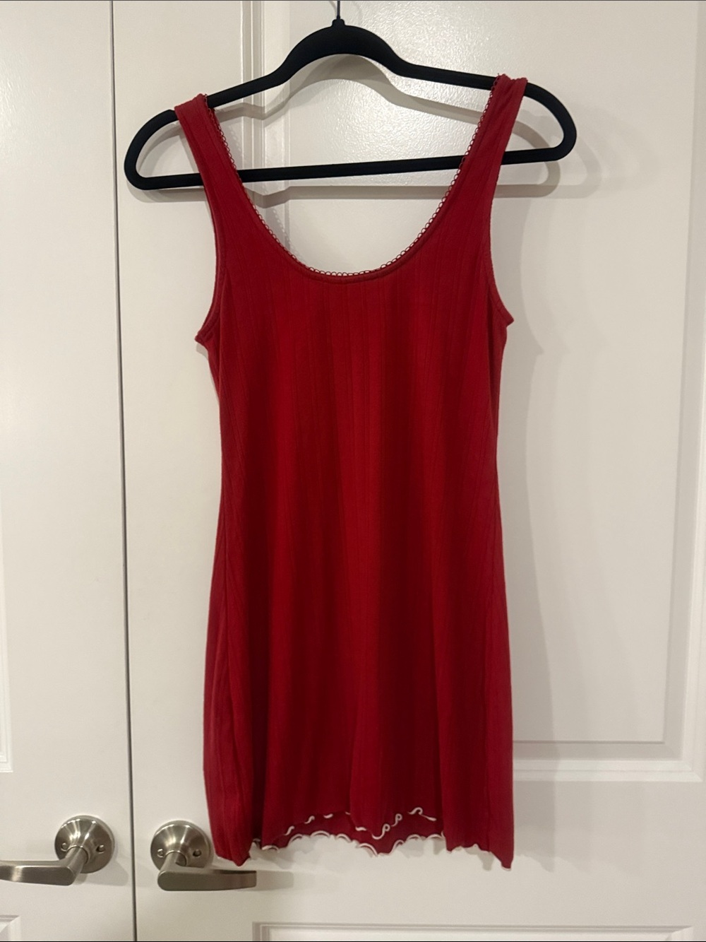 Abercrombie & Fitch Red Ribbed Tank Nightdress - Picture 11 of 13